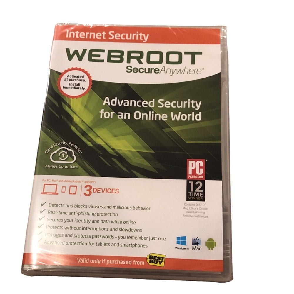 Internet Security Webroot Security Anywhere